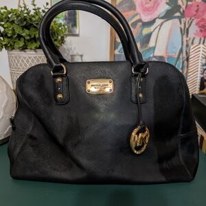 Michael Kors Saffiano Leather Dome Satchel